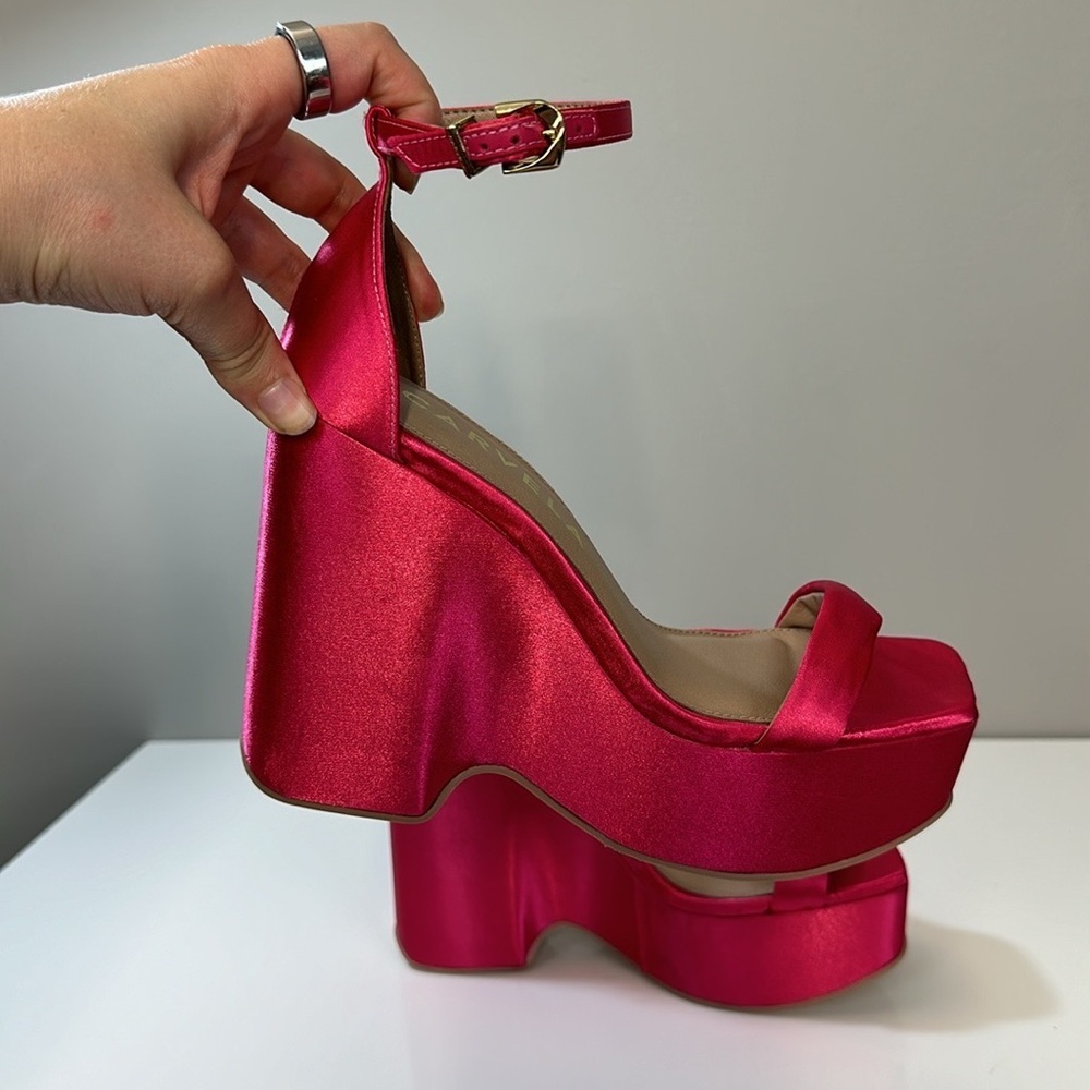 Carvela Wedge Dress Platform Sandals Size 38.5(7.5) - Picture 11 of 15